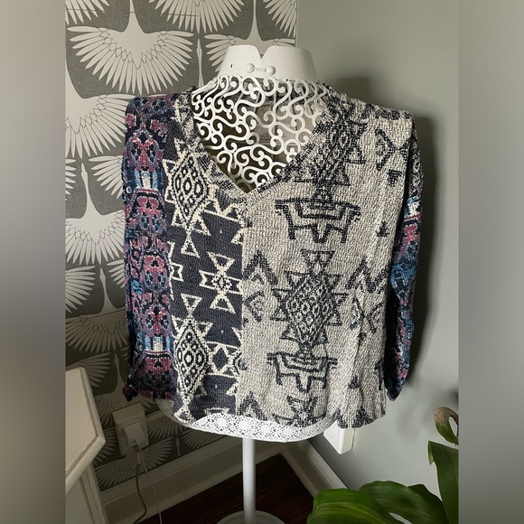 Anthropologie Pilcro Moira v-neck Pullover cotton blend XS - Picture 3 of 6